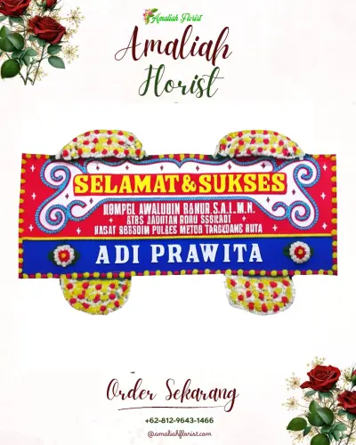 Karangan Bunga Ucapan Selamat di Koncang