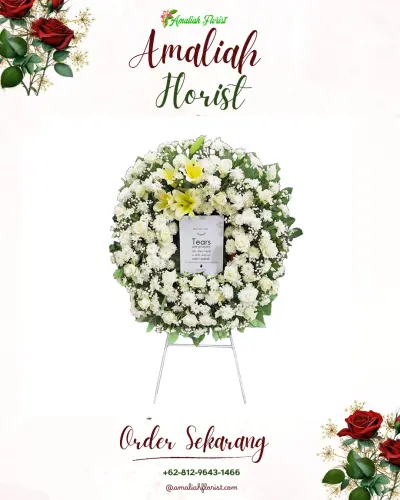 Krans Bunga Duka Cita di Koncang